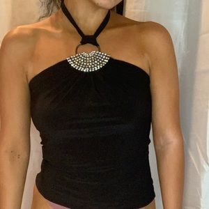 Y2k style halter shirt